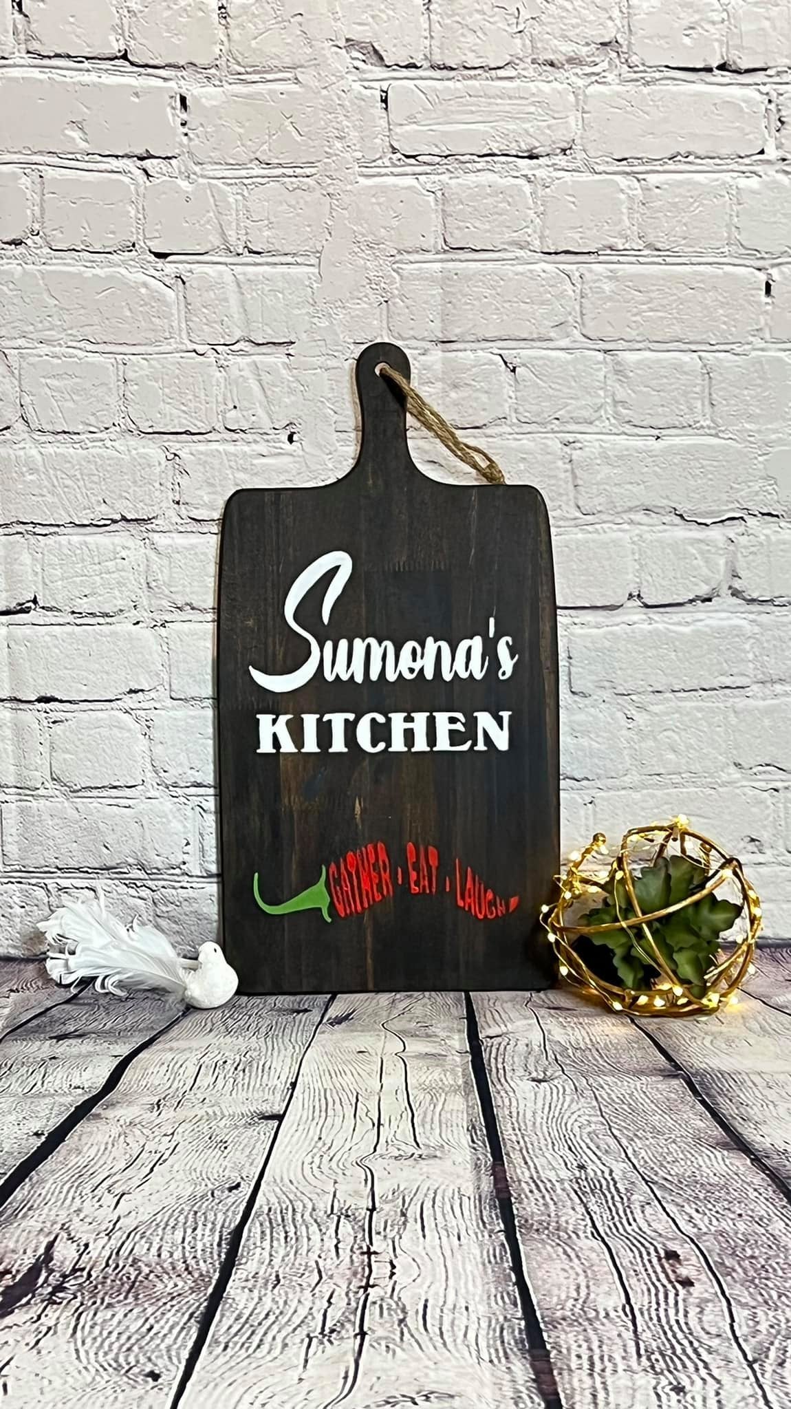 Personalized Kitchen Chopping Board