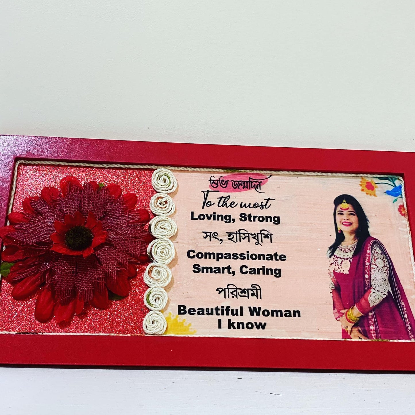 Framed and personalized gift for special occasions