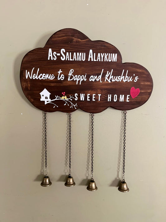 Wooden Personalized Welcome Sign