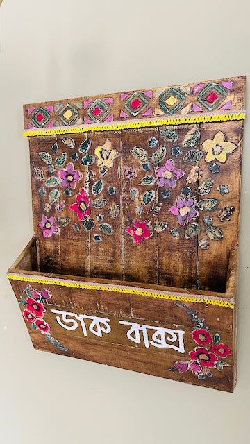 Hand Crafted Wood Letter Box