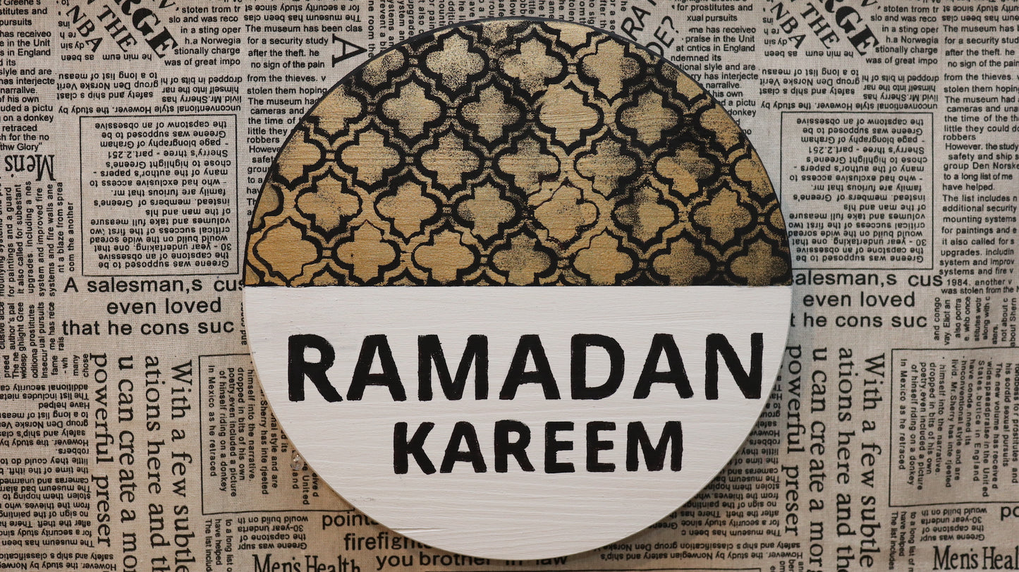 Wooden Ramadan Kareem Wall Decor