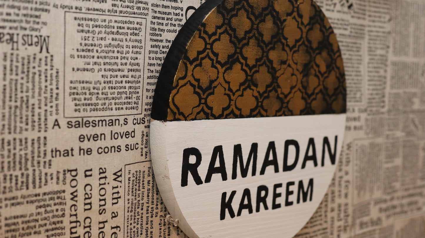 Wooden Ramadan Kareem Wall Decor