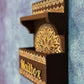 Black and Gold Wood Letter Box with Shelve